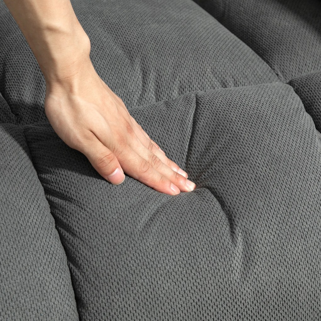 HOMCOM Elektryczny fotel z funkcją pomocy przy wstawaniu i relaksacyjny z masażem i ogrzewaniem, podnóżkiem, pilotem i boczną kieszenią