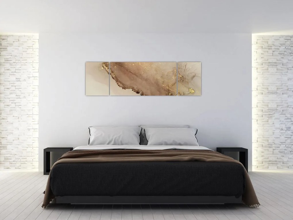 Obraz - Złoty brokat (170x50 cm)