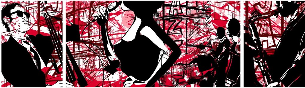 Obraz - Jazz (170x50 cm)