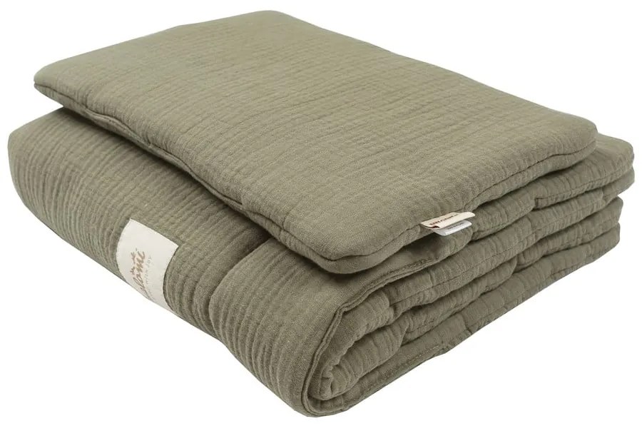 Zestaw do łóżeczka w kolorze khaki Forest Green – Malomi Kids