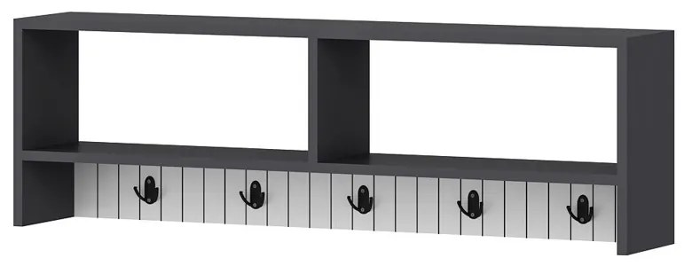 Wieszak ścienny Sarandon Anthracite White
