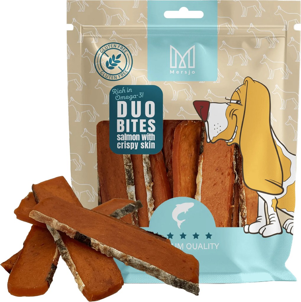 Przysmak dla psa Duo Smaków - Łosoś z Chrupiącą Skórką 200g