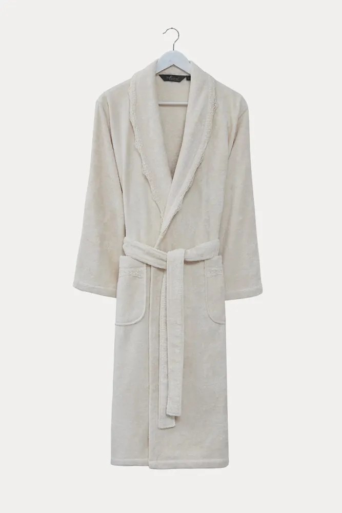 Damski szlafrok STELLA + ręczniki + pudełko S Śliwkowy