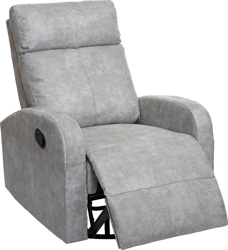 Fotel telewizyjny MCW-A54 Premium,  tkanina/tekstylia jasnoszary