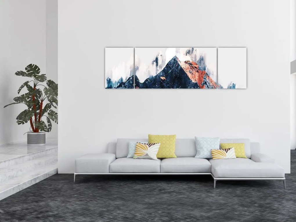 Obraz - Abstrakcyjna góra (170x50 cm)
