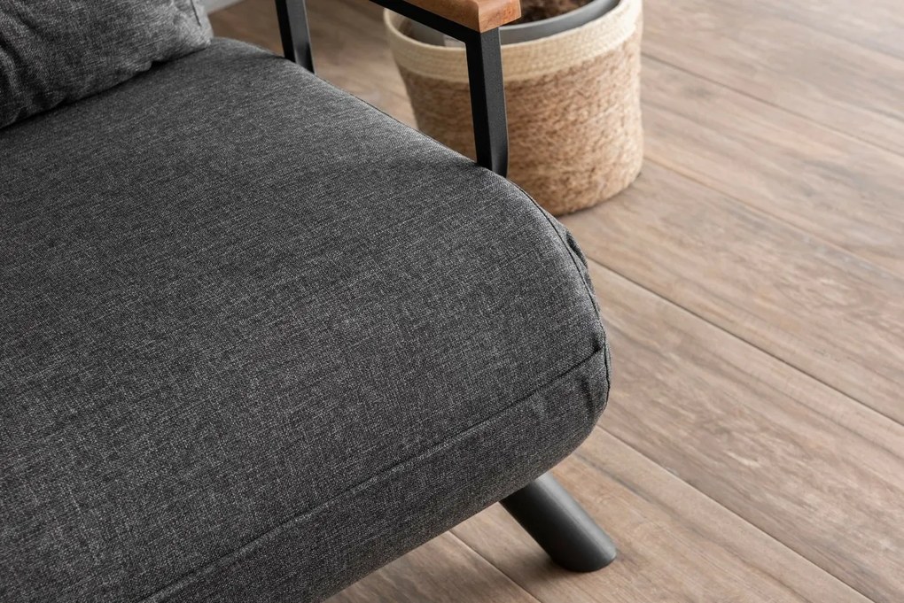 Sofa rozkładana Sando 2 ciemnoszara