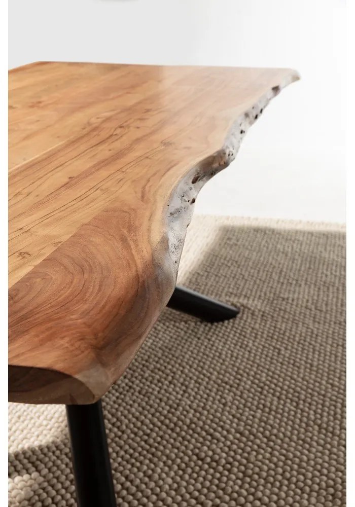 Stół z litego drewna akacjowego 100x220 cm Anuri – MOME