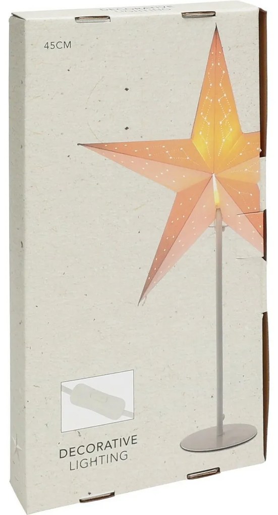 Świecąca gwiazda świąteczna, wys. 65 cm
