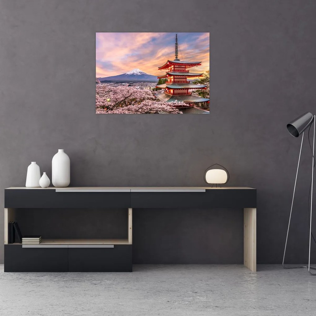 Obraz na szkle - Fuji (70x50 cm)