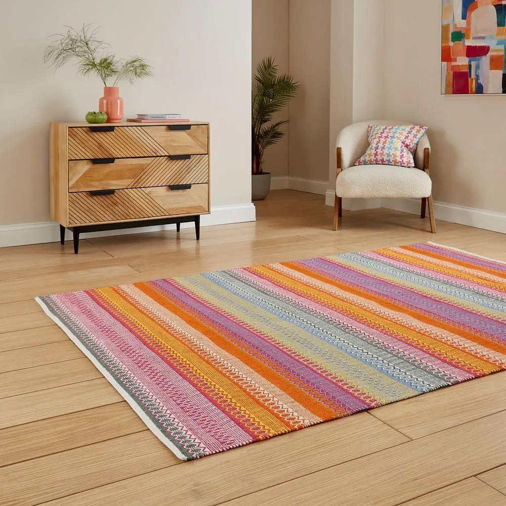 Bawełniany dywan tkany ręcznie 200x290 cm Cascade Bright Multi – Think Rugs