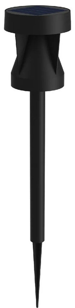 Philips Avery zewnętrzna słupkowa lampa solarnaLED, czarna, 1,8 W, 200 lm, 2700 K