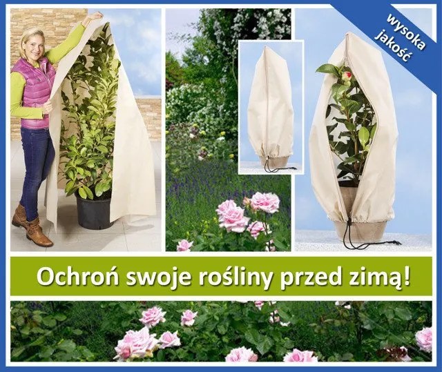 Agrowłóknina zimowa do ochrony roślin, 240 x 200 cm