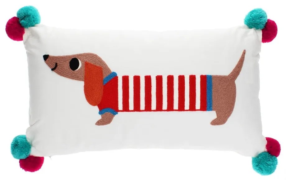 Poduszka dziecięca z mieszanki bawełny 50x33 cm Sausage Dog – Rex London