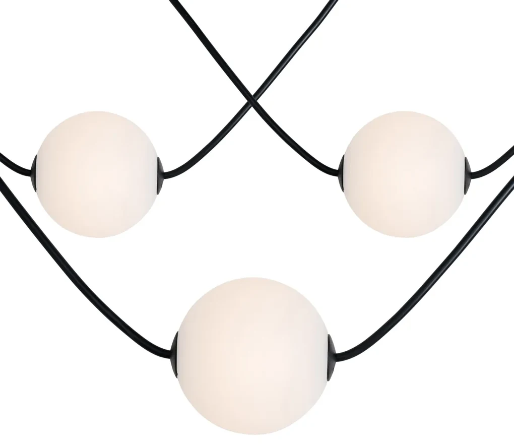 Zewnetrzna Nowoczesne lampki zewnętrzne na sznurze 16M z wbudowanymi LED 28 świateł - Malai Nowoczesny Oswietlenie zewnetrzne