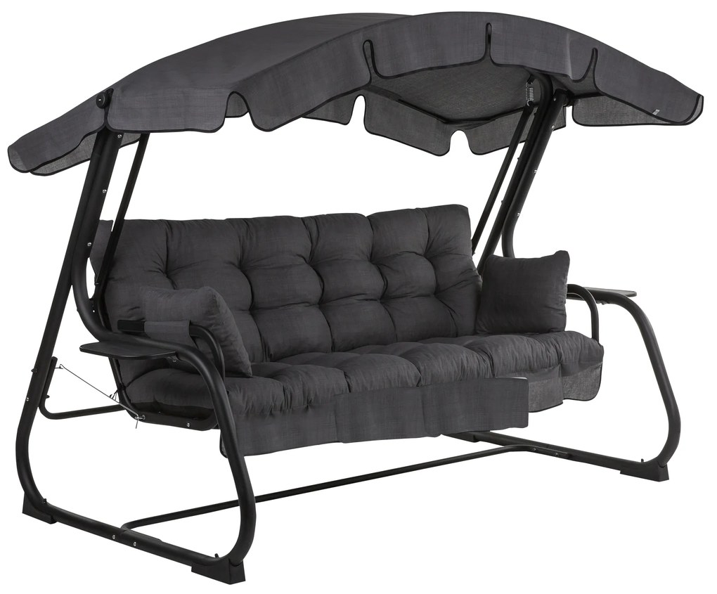Huśtawka ogrodowa Ravenna Black Edition H024-07IB PATIO