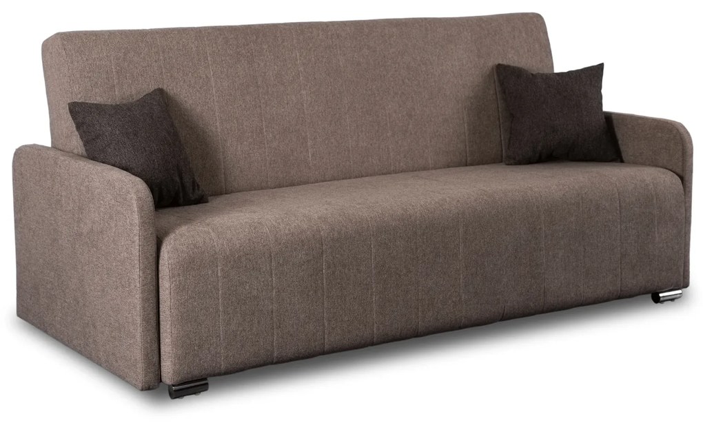 Sofa z Funkcją Spania ASPEN Wersalka Rozkładana Dwuosobowa Beżowa Nowoczesna do Salonu