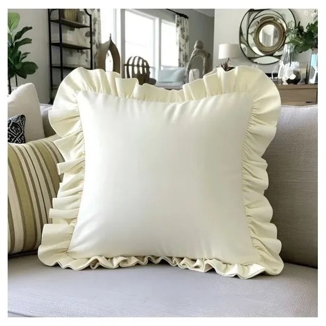 Poszewka na poduszkę z mieszanki bawełny 40x40 cm Ruffled – Mila Home