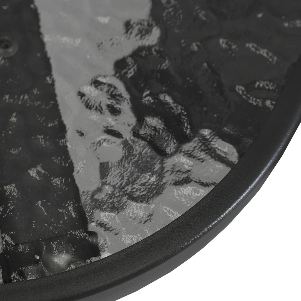 Zestaw Mebli Ogrodowych NEBRASKA Szary 6 Krzeseł Stół Tarasowy Parasol Nowoczesny