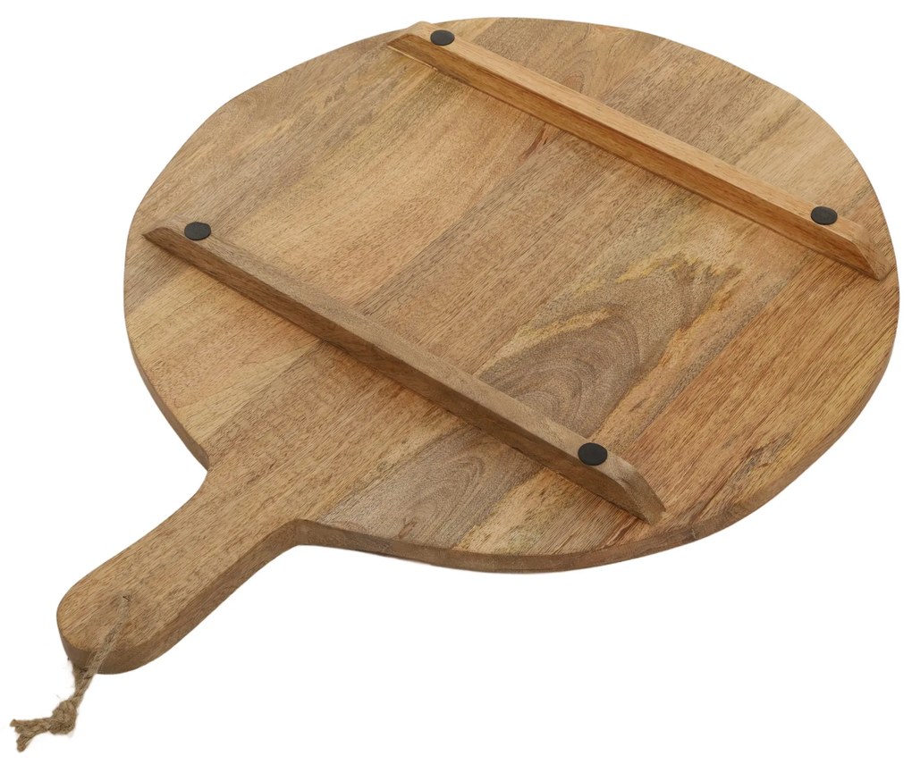 Okrągła deska do serwowania z drewna mango, Ø 47 cm
