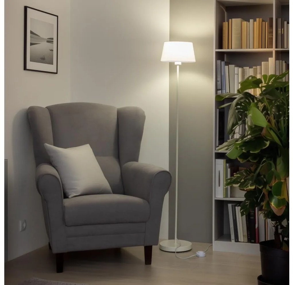 Brilagi - Lampa stojąca LED CERIA 1xE27/40W/230V śr. 25 cm biała