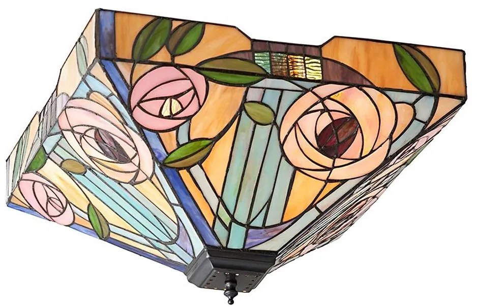 Endon 70698 - Lampa sufitowa Tiffany WILLOW 2xE27/60W/230V