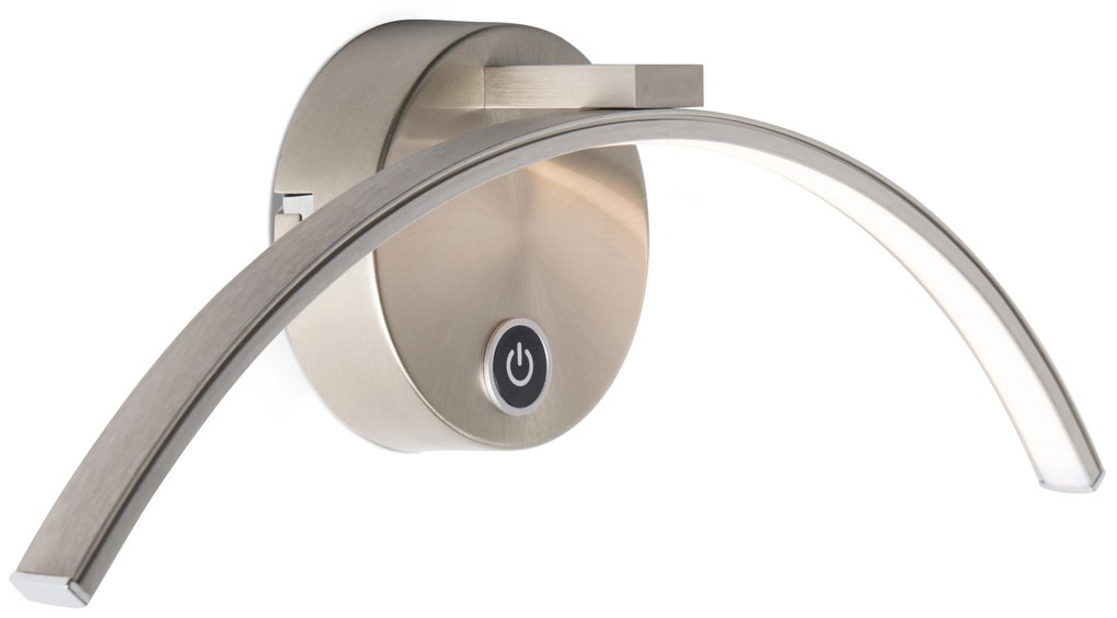 Nowoczesna lampa ścienna ze stali, w tym LED ze ściemniaczem dotykowym - Arch