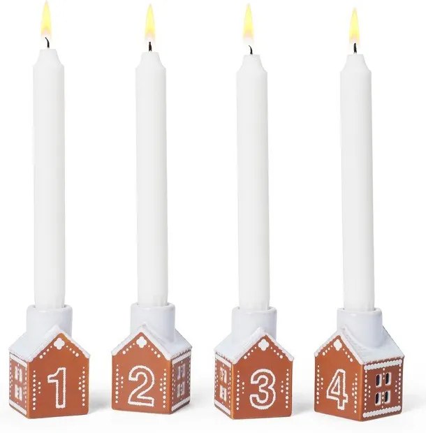 Ceramiczny adwentowy świecznik Gingerbread – Kähler Design