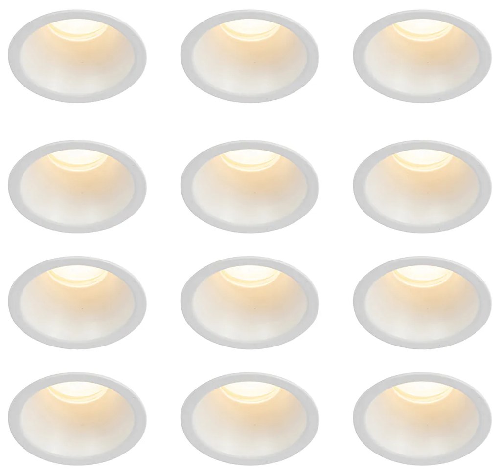 Zestaw 12 białych opraw LED GU10 35 mm IP44 - Dept Nowoczesny Oswietlenie wewnetrzne