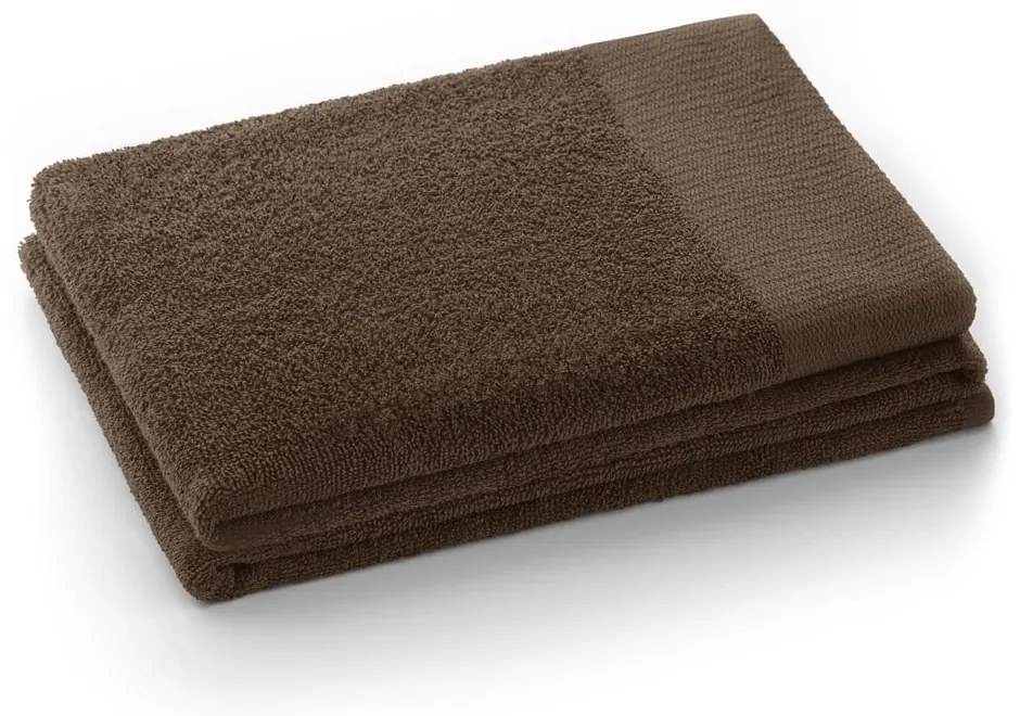 Brązowy bawełniany ręcznik frotte 50x100 cm Amari – Restilo