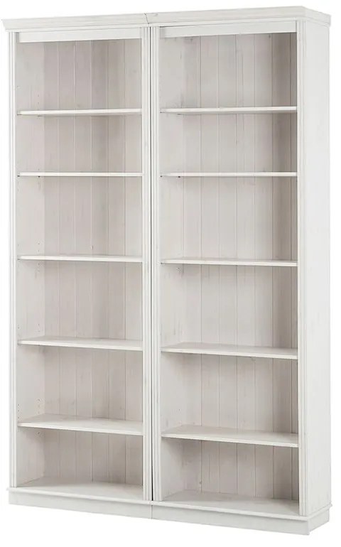 Biały regał z litego drewna sosnowego 148x223 cm Anita – Støraa