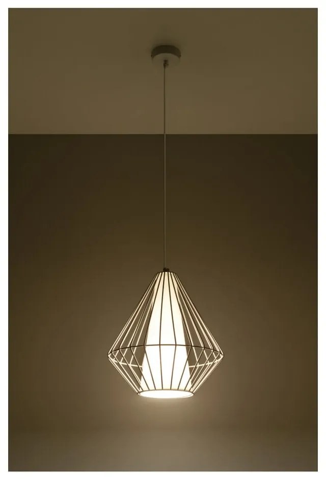 Biała lampa wisząca Nice Lamps Alfredo