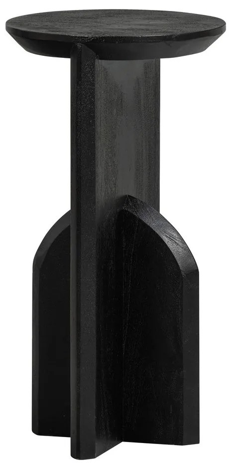 Okrągły stolik z litego drewna akacjowego ø 30 cm Kioni – WOOOD