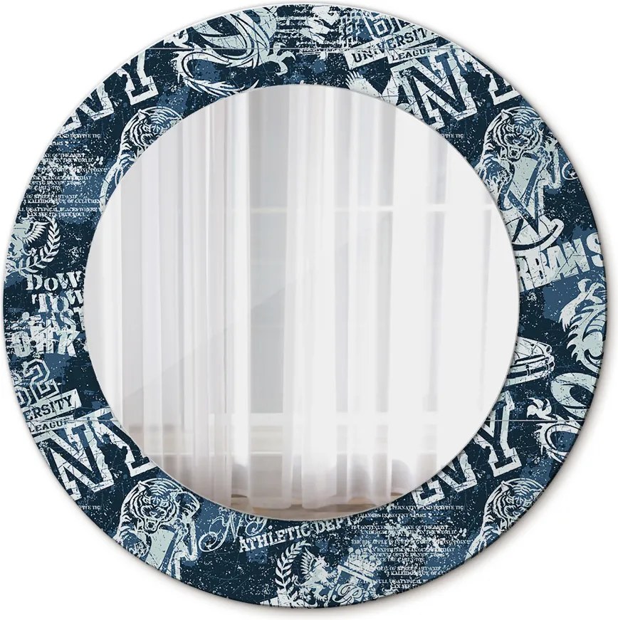 Lustro dekoracyjne okrągłe Kolaż ny