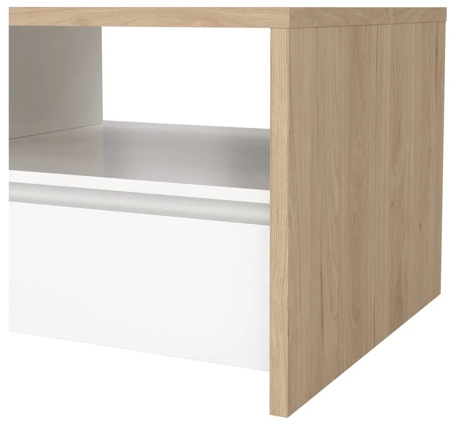 Biało-naturalny stolik 60x120 cm Next – Tvilum
