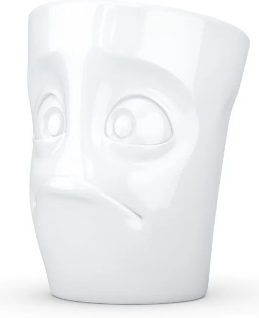 Biały bezradny porcelanowy kubek z uchem 58products