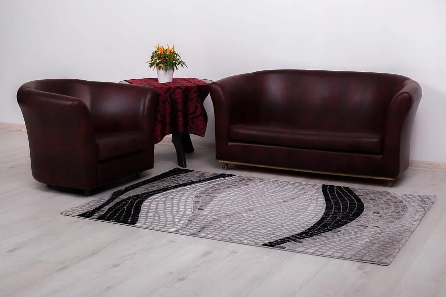 Dywan Toscana Fale szary 80 cm x 150 cm