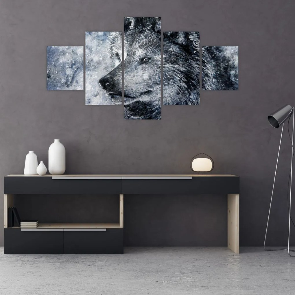 Obraz - Wilk z kreskówki (125x70 cm)