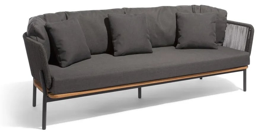 Ciemnoszara sofa ogrodowa Omer – Diphano