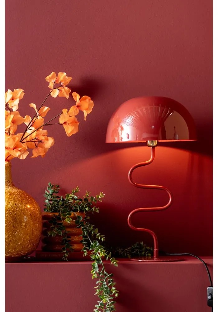 Czerwona lampa stołowa (wys. 54 cm) Twist – Leitmotiv
