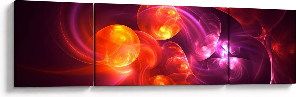 Obraz nowoczesnej abstrakcji (170x50 cm)