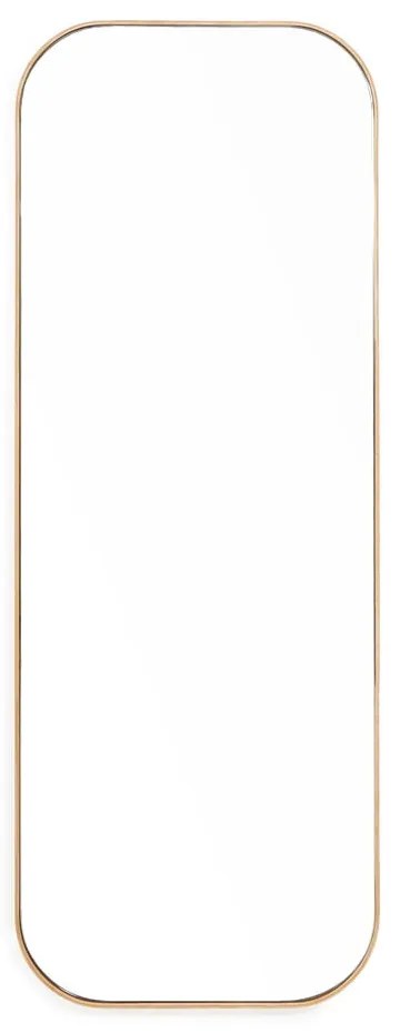 Lustro ścienne z ramą z drewna dębowego Wireworks Gaze, 41x114 cm