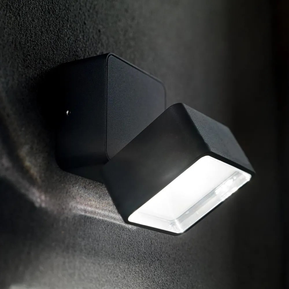 Ideal Lux - Kinkiet zewnętrzny LED OMEGA LED/7W/230V CRI 90 IP54 brązowy