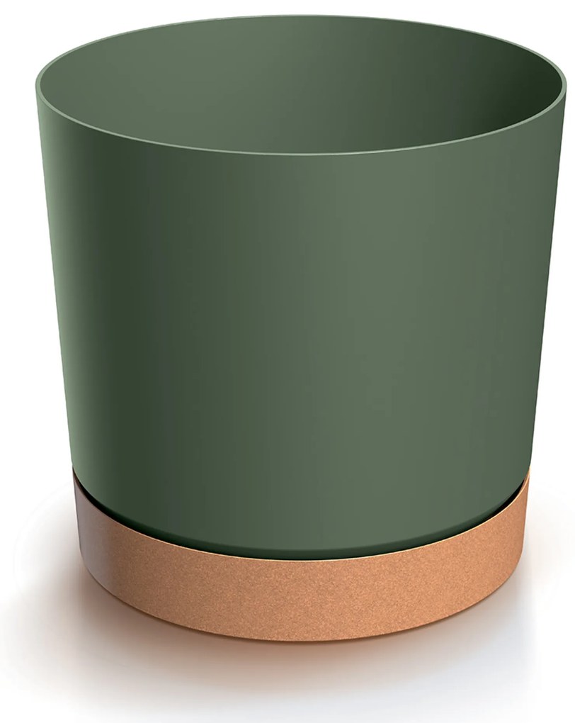Donica ogrodowa Tubo PM 17,8 cm zielona pinia PROSPERPLAST