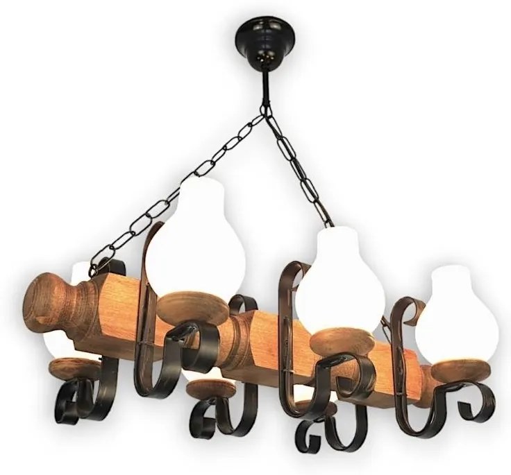 Brilagi - Żyrandol na łańcuchu RUSTIC 6xE14/40W/230V buk