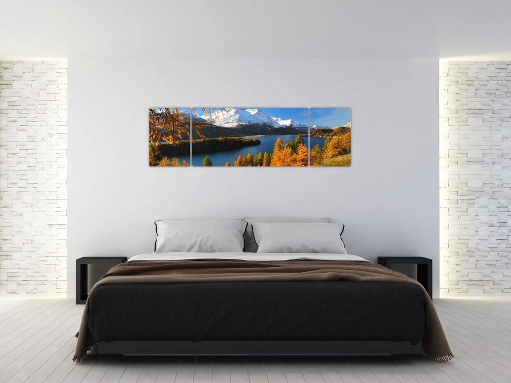 Obraz - Jesień w Alpach (170x50 cm)