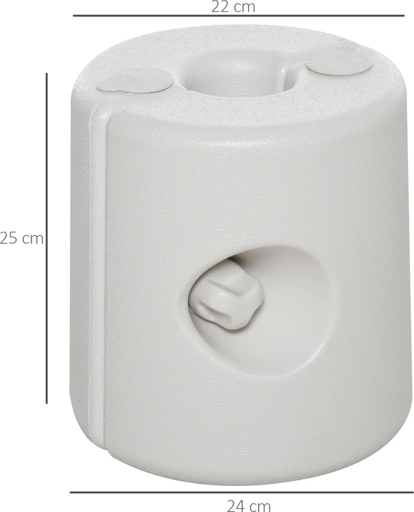 Outsunny 4 x obciążniki, stojak na pawilon, namiot stabilizujący, 24 x wysokość 25 cm