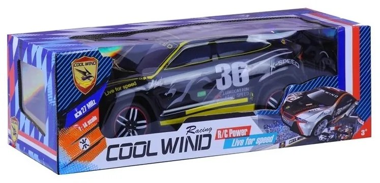 Auto zdalnie sterowane sportowe pilot r/c czarne