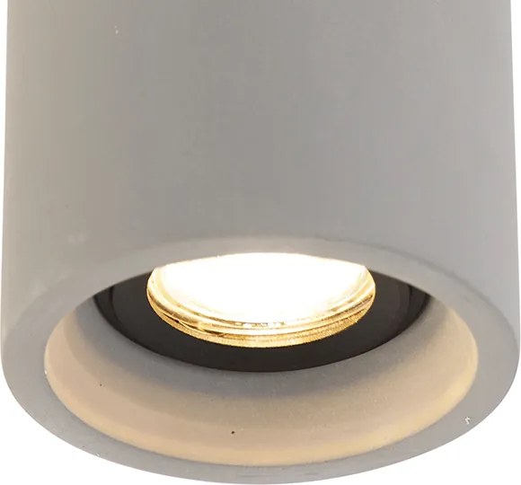 Inteligentny okrągły reflektor sufitowy betonowy w tym WiFi GU10 - Deep