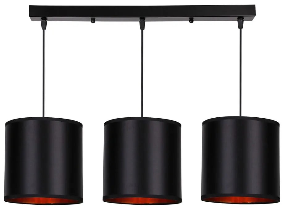 Czarna lampa wisząca 20x72 cm Candida – Candellux Lighting