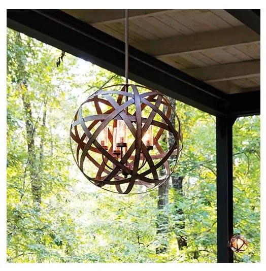 Hinkley HK-CARSON-5P - Lampa zewnętrzna na słupie CARSON 5xE14/40W/230V IP44